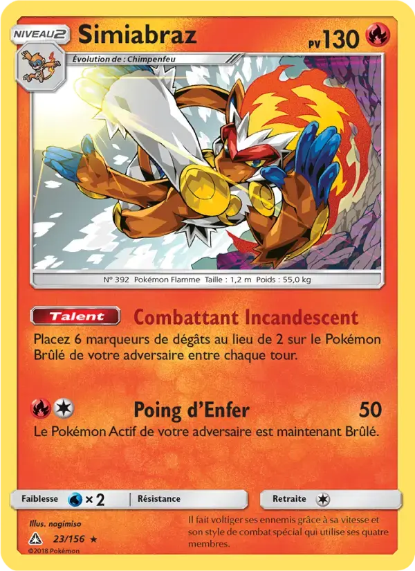 Carte Pokémon Simiabraz #23 — Ultra-Prisme