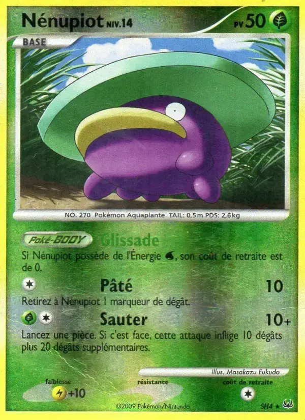 Carte Pokémon Nénupiot #SH4 — Platine