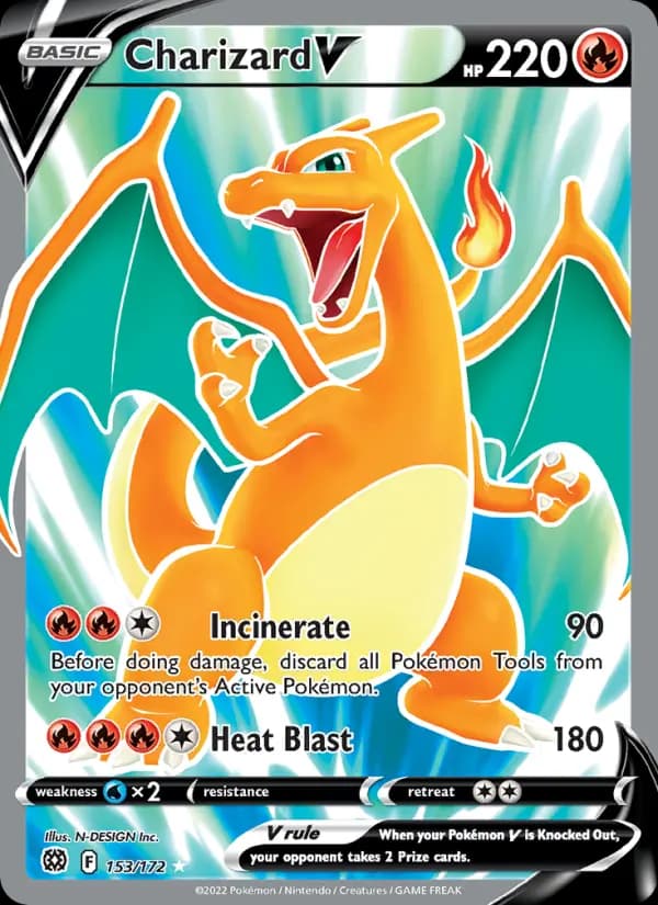 Charizard V #153 — Brilliant Stars