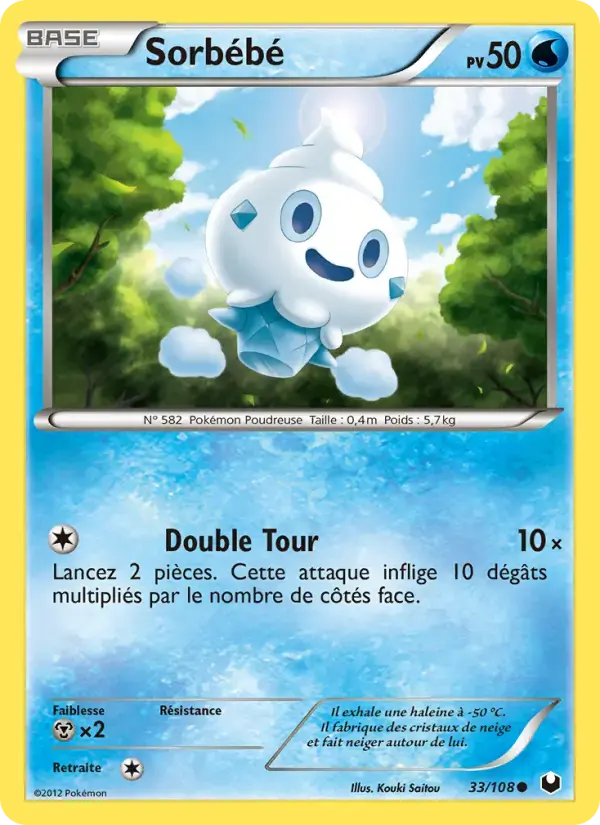 Carte Pokémon Sorbébé #33 — Explorateurs Obscurs