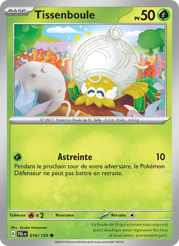 Carte Pokémon Tissenboule #016 — Évolutions à Paldea