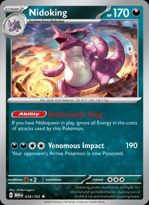 Nidoking #034 — 151