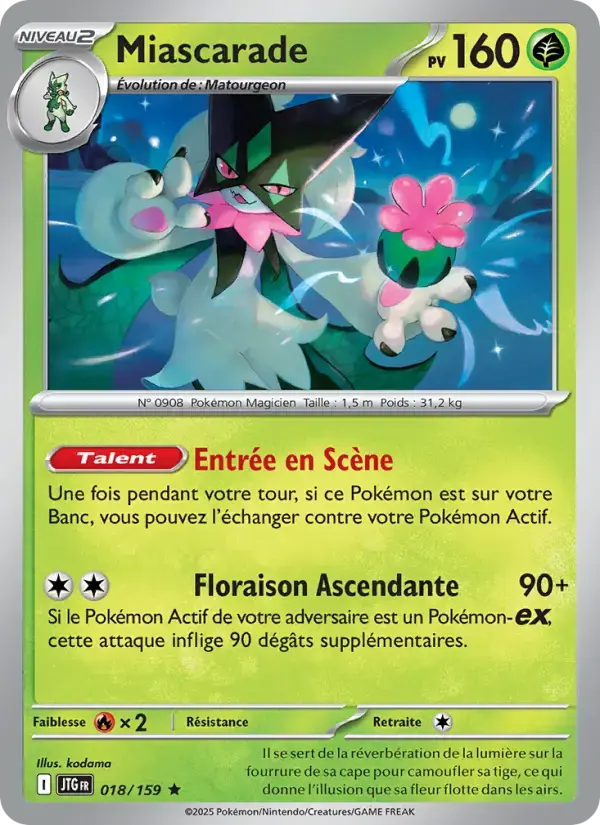 Carte Pokémon Miascarade #018 — Aventures Ensemble