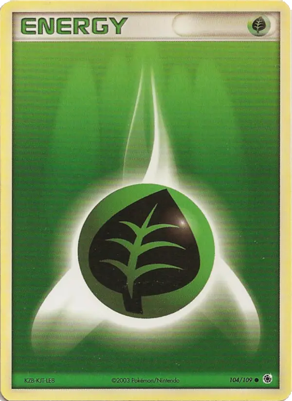 Carte Pokémon Énergie Plante #104 — Rubis & Saphir