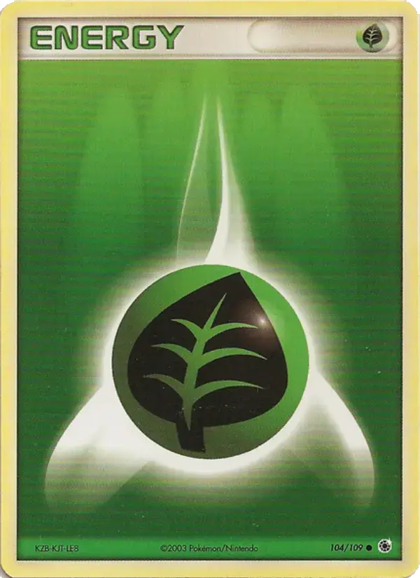 Carte Pokémon Énergie Plante #104 — Rubis & Saphir