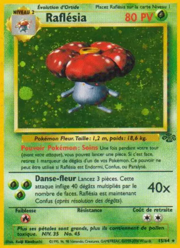Carte Pokémon Raflésia #15 — Jungle