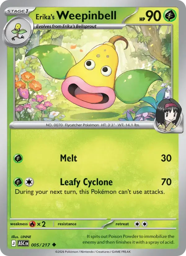 Erika's Weepinbell #005 — Ascended Heroes