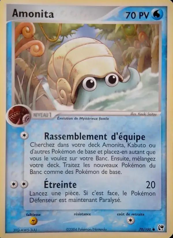 Carte Pokémon Amonita #70 — Tempête de Sable