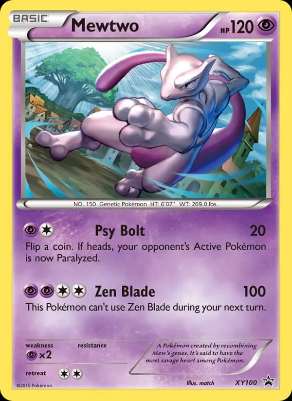 Mewtwo #XY100 — XY Promos