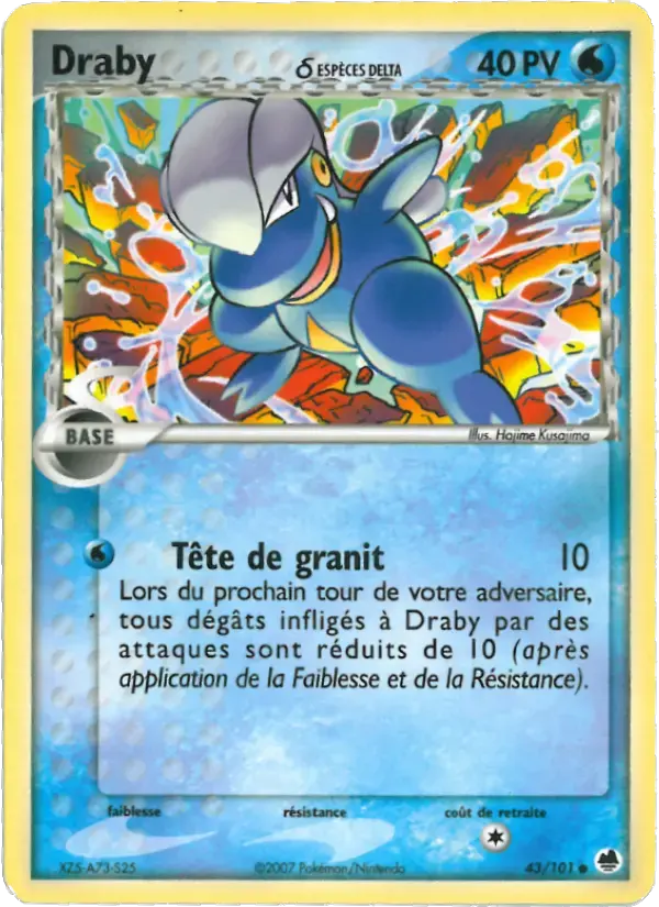 Carte Pokémon Draby δ #043 — Île des Dragons