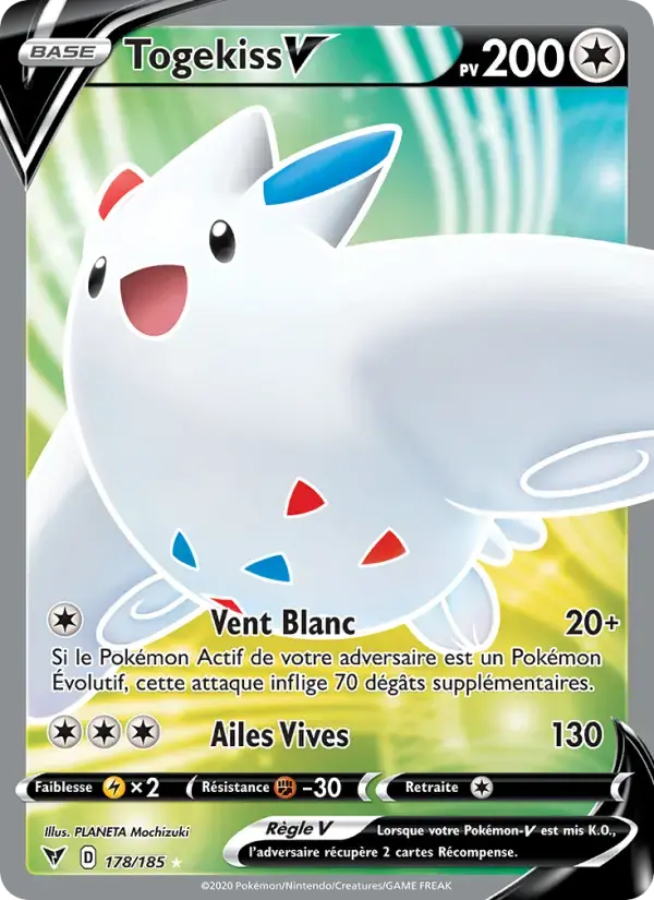 Carte Pokémon Togekiss V #178 — Voltage Éclatant