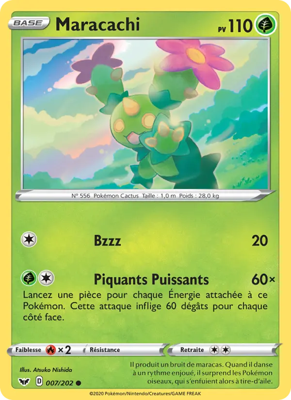 Carte Pokémon Maracachi #7 — Épée et Bouclier