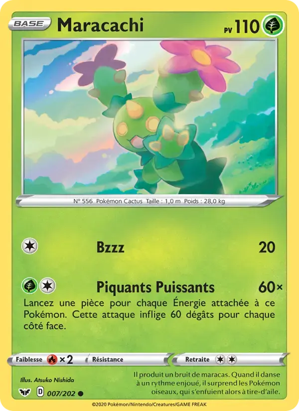 Carte Pokémon Maracachi #7 — Épée et Bouclier