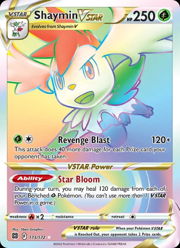 Shaymin VSTAR #173 — Brilliant Stars