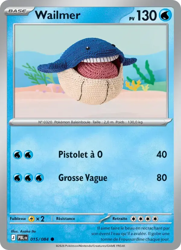 Carte Pokémon Wailmer #015 — Nuit Noire