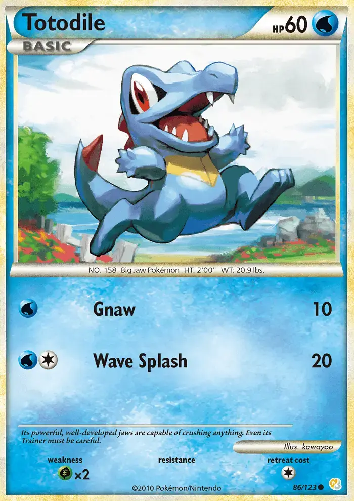 Totodile #86 — HeartGold SoulSilver
