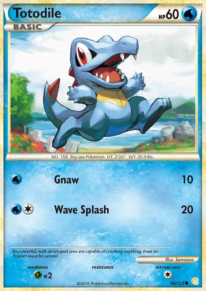Totodile #86 — HeartGold SoulSilver