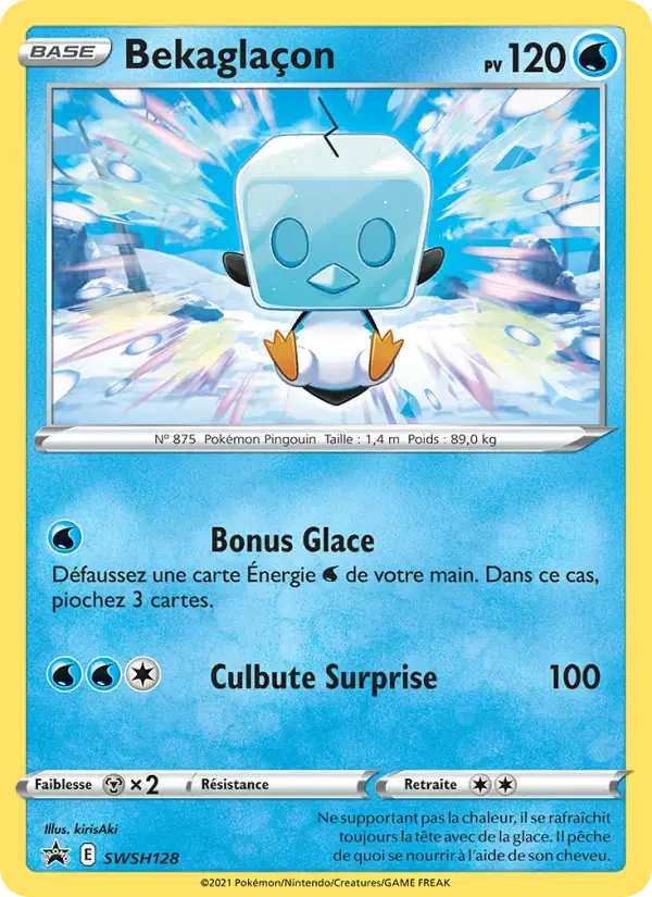 Carte Pokémon Bekaglaçon #SWSH128 — Promos Épée et Bouclier