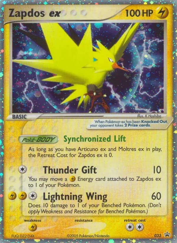 Zapdos ex #33 — Nintendo Black Star Promos