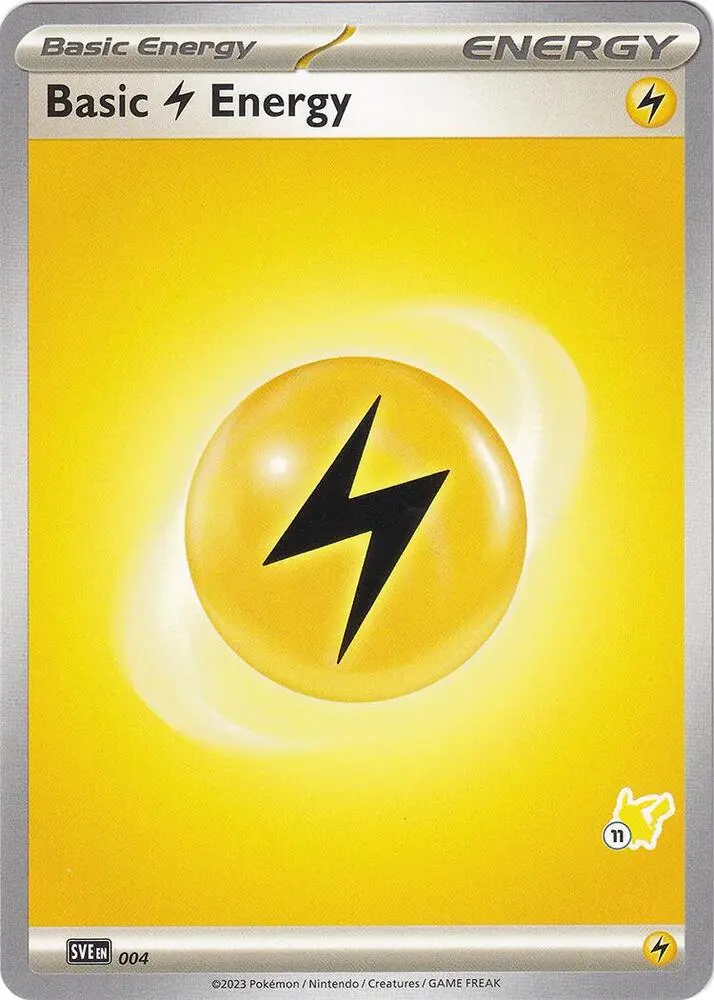 Carte Pokémon Basic Lightning Energy #Pikachu 11 — Académie de Combat 2024