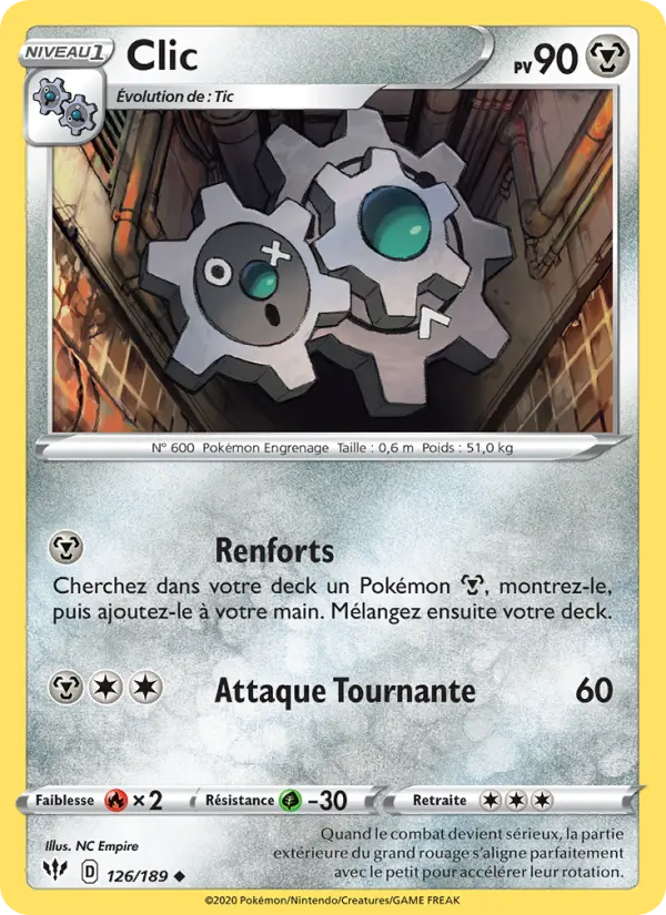 Carte Pokémon Clic #126 — Ténèbres Embrasées