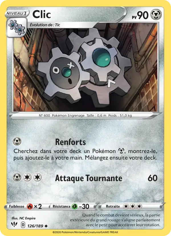 Carte Pokémon Clic #126 — Ténèbres Embrasées