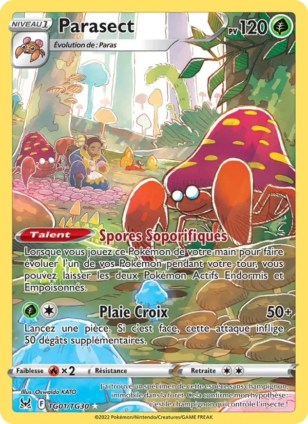 Carte Pokémon Parasect #TG01 — Origine Perdue