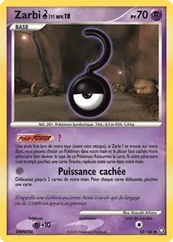 Carte Pokémon Zarbi ? #82 — Éveil des Légendes