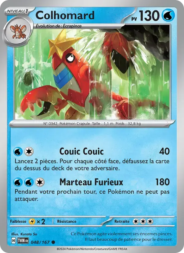 Carte Pokémon Colhomard #048 — Mascarade Crépusculaire