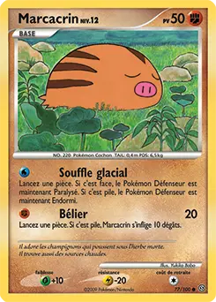 Carte Pokémon Marcacrin #77 — Tempête