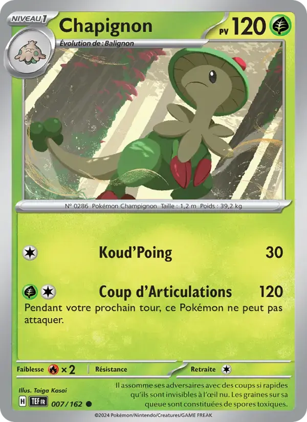 Carte Pokémon Chapignon #007 — Forces Temporelles
