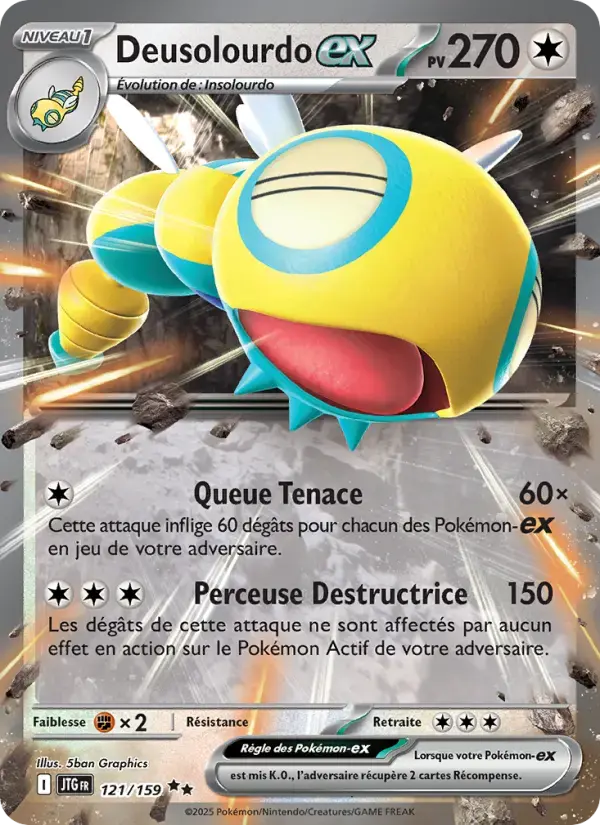 Carte Pokémon Deusolourdo-ex #121 — Aventures Ensemble