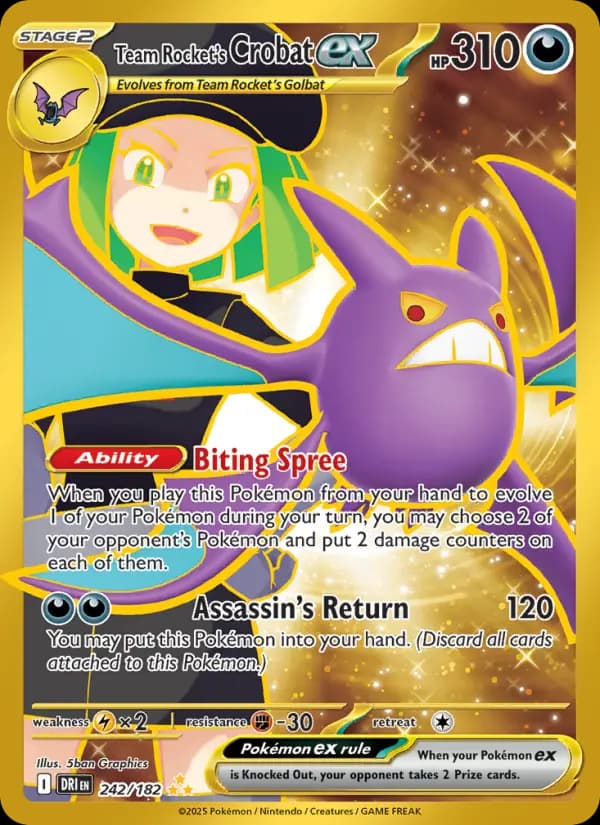 Team Rocket's Crobat ex #242 — Destined Rivals