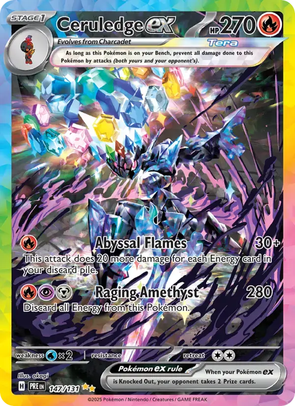 Ceruledge ex #147 — Prismatic Evolutions