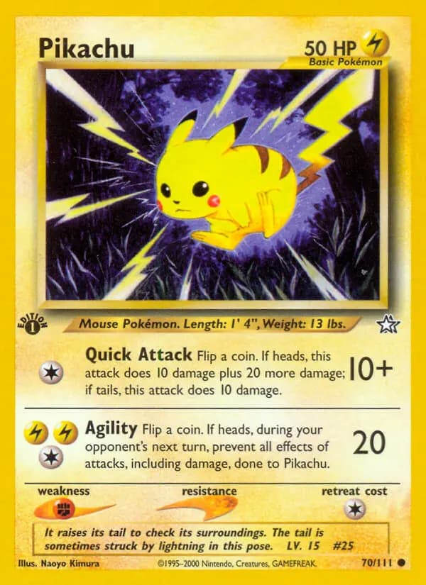Pikachu #70 — Neo Genesis