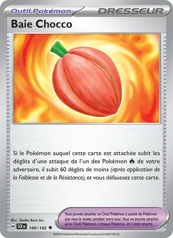 Carte Pokémon Baie Chocco #140 — Couronne Stellaire