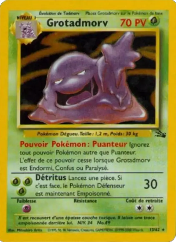 Carte Pokémon Grotadmorv #13 — Fossile