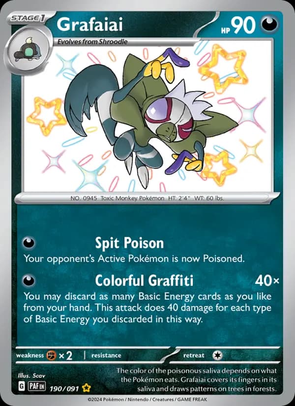 Grafaiai #190 — Paldean Fates