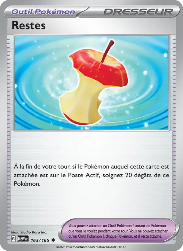 Carte Pokémon Restes #163 — Pokémon 151