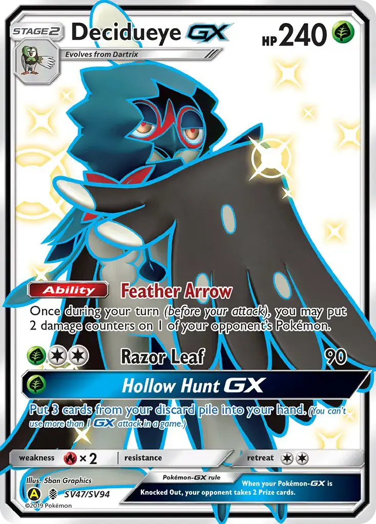 Decidueye-GX #SV47 — Hidden Fates