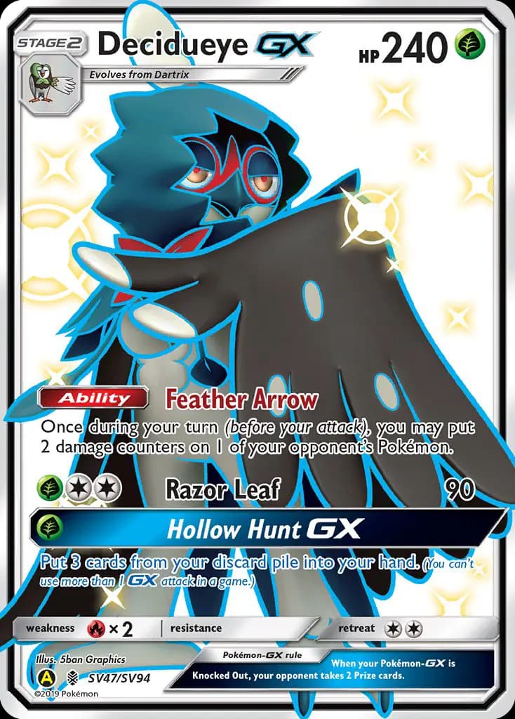 Decidueye-GX #SV47 — Hidden Fates