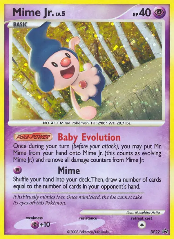 Carte Pokémon Mime Jr. #DP22 — Promos Diamant et Perle