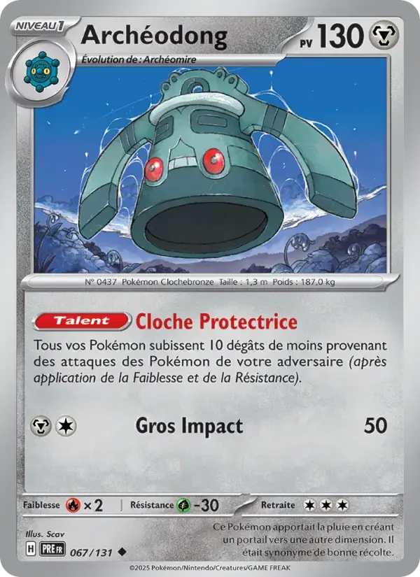 Carte Pokémon Archéodong #067 — Évolutions Prismatiques
