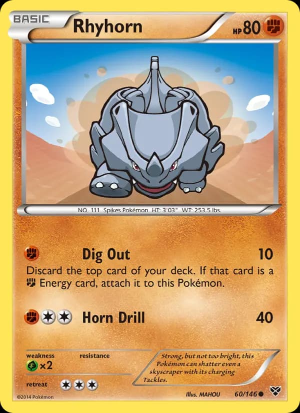 Rhyhorn #60 — XY