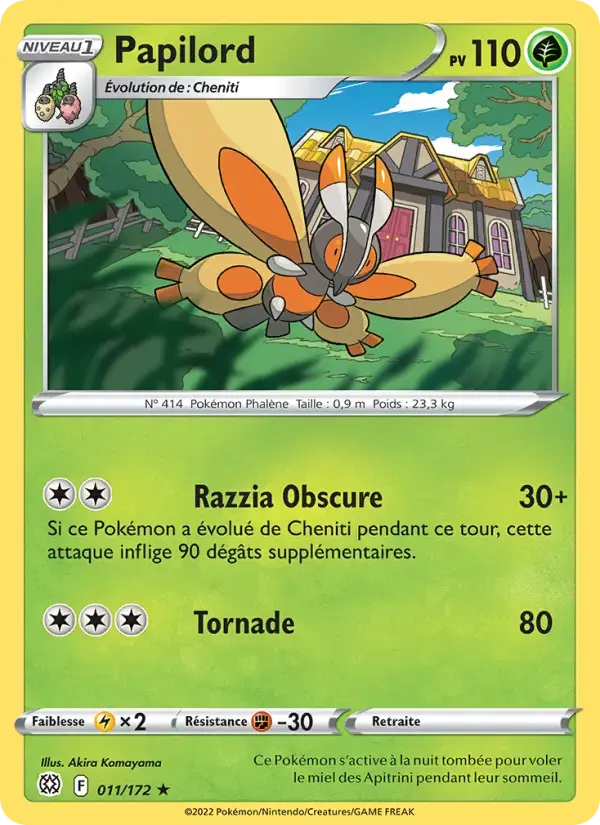 Carte Pokémon Papilord #011 — Stars Étincelantes