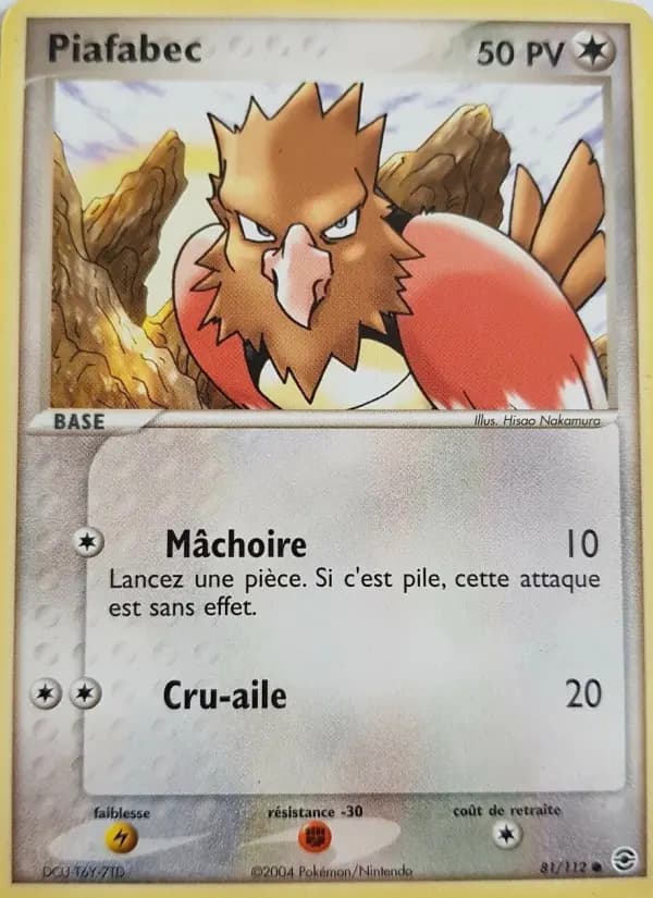 Carte Pokémon Piafabec #81 — Rouge Feu & Vert Feuille