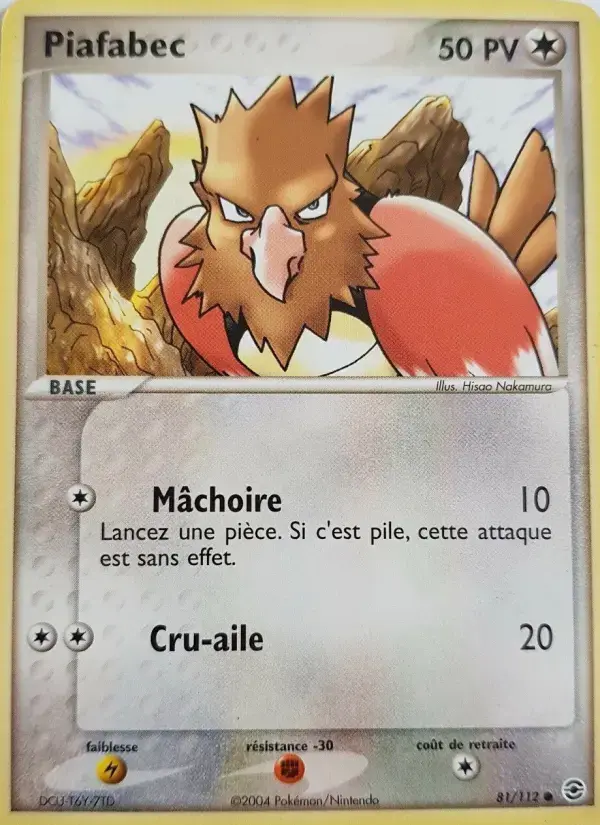 Carte Pokémon Piafabec #81 — Rouge Feu & Vert Feuille