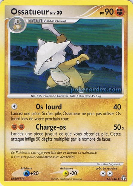 Carte Pokémon Ossatueur #63 — Éveil des Légendes