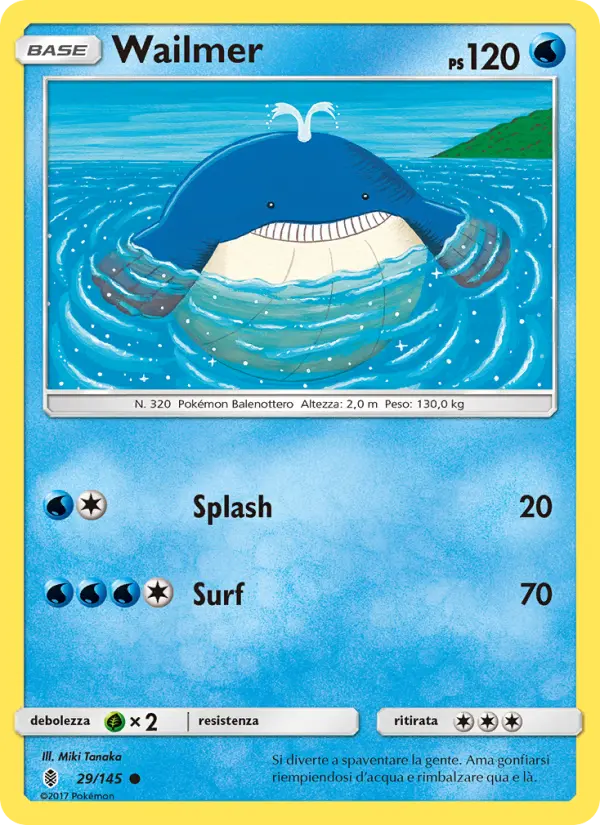 Carte Pokémon Wailmer #29 — Gardiens Ascendants