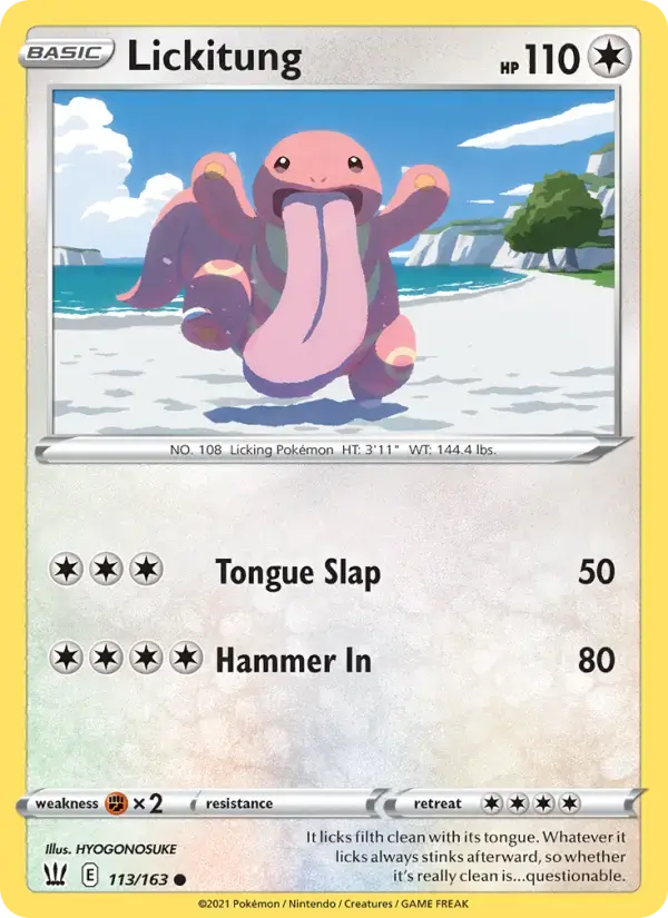 Lickitung #113 — Battle Styles